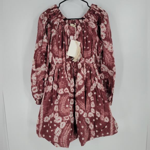 Ulla Johnson Handmade Syrah Shibori Martine Mini Dress 2 - Picture 3 of 13